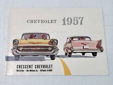 ORIGINAL 1957 CHEVROLET FULL-LINE SALES BROCHURE CATALOG INCL CORVETTE & BEL-AIR picture