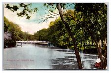 Rustic Bridge Epworth Park Lincoln Nebraska NE 1909 DB Postcard V16 picture