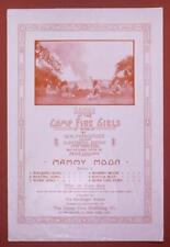 1916 Songs of the Camp Fire Girls Mammy Moon B6S2 picture