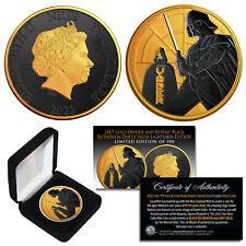 2022 NZM 1 oz Silver STAR WARS Coin 24K Gold Clad & BLACK RUTHENIUM DARTH VADER picture