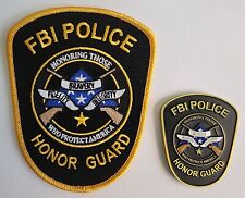 FBI Police Honor Guard Patch and Challenge Coin Set L@@K picture