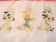 Vintage Machine Embroidered Poodle Kitchen Apron Sheer Fabric picture