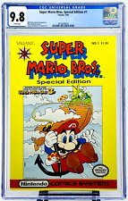 SUPER MARIO BROS. SPECIAL EDITION #1 CGC 9.8 WHITE PAGES VALIANT 1990 CLEAR CASE picture