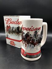 Budweiser 2011 Holiday Beer Stein, NIB, Strength Power Beauty, Collector's picture