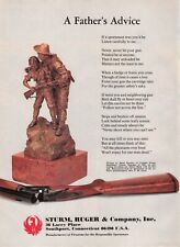 A Father'S Advice Sturm Ruger Mark Beaufoy 80S Vtg Print Ad 8X11 Wall Poster Art picture
