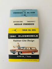 Vintage 1961 Oldsmobile Super 88 Fiesta Lansing MI Matchbook Advertising Cars picture