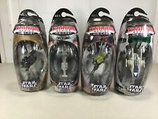 Hasbro Star Wars Titanium Lot of 4 in Packages Speeder Starfighter Bike Runner picture