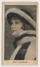 May Allison vintage 1928 Wills Film Favourites Tobacco Card #2 picture