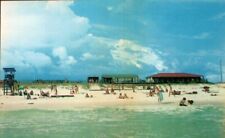 Chrome Postcard Tower Beach Ft Walton Florida Fl Life Guard Tower picture