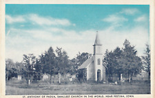 Vintage Postcard St. Anthony of Padua Smallest Church in the World Festina, Iowa picture