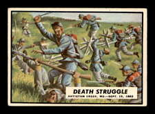 1962 Topps Civil War News #32 Death Struggle   EX X3102990 picture