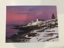 PEMAQUID POINT ME LIGHTHOUSE VINTAGE REAL PHOTO POSTCARD RPPC picture
