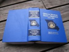 2001-2002 Official Manual State Missouri blue book Matt Blunt picture