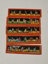 Vintage EARLY Comical Glass Slides LOT Of 5 picture