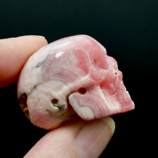 1.2in 35g Genuine Rhodochrosite Carved Crystal Skull, Argentina picture