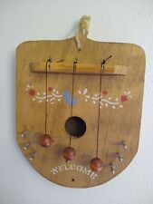 Door/Wall Welcome Chimes Folk Art Country Decor 80s picture