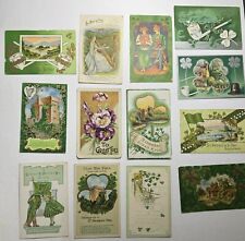 Lot of 13 Irish Antique/Vintage St. Patrick's Day Postcards picture