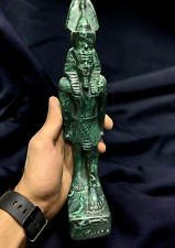 RARE ANCIENT EGYPTIAN ANTIQUES Statue King Ramses II Of Malachite Stone Egypt BC picture