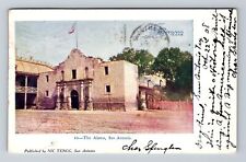 San Antonio TX-Texas, The Alamo, Antique, Vintage c1908 Postcard picture