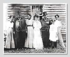 Well-dressed Black Victorian Family c1905, Vintage Photo Reprint picture