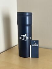 *NEW W/ TAGS, UNUSED* Hollister Navy Blue Travel Drink Cup Mug 16oz BPA Free picture