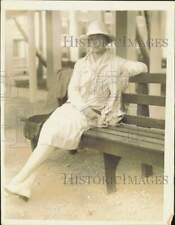 1929 Press Photo Mrs. Henry Carnegie Phipps at Royal Poinciana Tennis Courts, FL picture