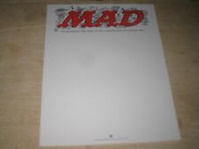 MAD Magazine  Original Stationery Sheet        w/ Sergio Aragones Art     2000’s picture