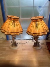 HUMMEL 'APPLE TREE BOY & GIRL' LAMP PAIR Works  (44a And 44b) picture