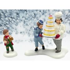 Dept 56 Xmas In The City EXCELLENT TASTE Village Accessories Cake Baker People picture