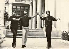 1980s Three Young Handsome Guys Affectionate Men Holding hands Gay Int B&W Photo picture