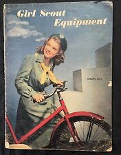 REDUCED VINTAGE SPRING 1947 GIRL SCOUT EQUIPMENT CATALOG 19 Pages 76 YEARS OLD picture