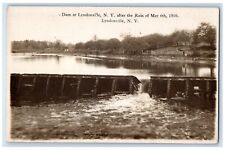 c1910's Dam At Lyndonville New York NY, After The Rain RPPC Photo Postcard picture