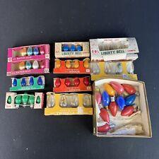 Vintage 1960’s LOT Replacement Christmas Bulbs C7 & C9 Multicolored Clear picture