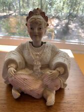 Antique Bisque Porcelain Nodder Sitting Empress Siamese Woman Figurine~Ardalt picture