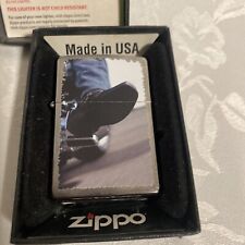zippo lighters new Chopper Biker Boot On Running Board Sept 2017 Never Opened picture