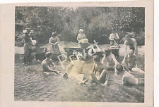 Photo Pk Wk I Bathing Soldiers Imperial Army Nude K1.28 picture