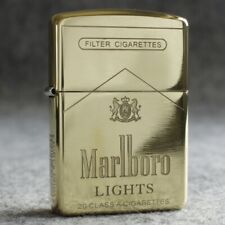 Zippo lighter 204B Brass/ Marlboro Classic Box Design Free 3 Gifts New in Box picture