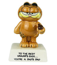 Garfield figurine vintage Enesco ceramic “ Best Gramps Ever” picture