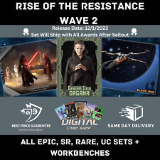 Topps Star Wars Card Trader Rise of the Resistance Wave 2 ALL EPIC SR R UC Set picture