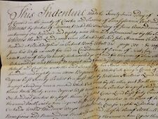 1764 antique COLONIAL VELLUM DEED concord chester pa HANNUM BAILY e fallowfield picture