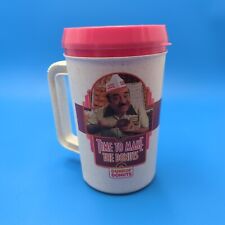 Rare Vintage Dunkin Donuts TIME TO MAKE THE DONUTS 22oz Travel Mug Pink picture