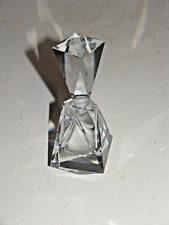 Vintage Heavy Avon Cut Crystal Perfume Decanter Bottle with Stopper 6-1/2