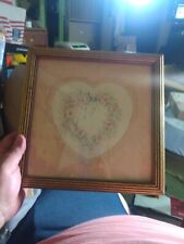 HOME INTERIORS Homco  Heart Picture Margie Whittington Artist Gold Frame  picture