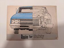 GENERAL MOTORS Design For Safety Brochure Booklet Pamphlet ￼ 1965 VINTAGE GM picture
