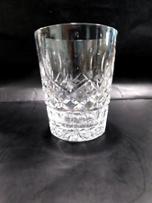Gorgeous Waterford Crystal LISMORE Double Old Fashion Glass 4.5” X 3.5