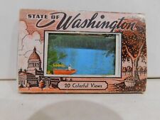 Washington state 20 Colorful Photos, in mailer box,  1950-60's, mini souvenir picture