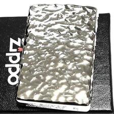 Zippo Hammer Tone Silver 5 Sided Processing Oil Lighter Brass Regular Case Japan picture