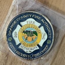 ORANGE COUNTY FIRE AUTHORITY COURAGEOUS PEOPLE COMPASSION SERVICE Challenge Coin picture