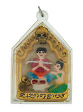 Phra Khun Paen - Thai Amulet - Takrut LP Ruesi - Locket - Idol - 2653 picture