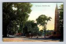 Concord MA-Massachusetts, The Square, Antique, Vintage Souvenir Postcard picture